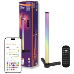 Osram SMART+ WIFI  TABLE CORNER Magic Tischleuchte RGBW Farbwechsel Remote Control Dimmbar - Aluminium schwarz