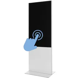 Smart Line Digitale Infotstele Mit 55" Samsung-Bildschirm Und Touchscreen Weiß