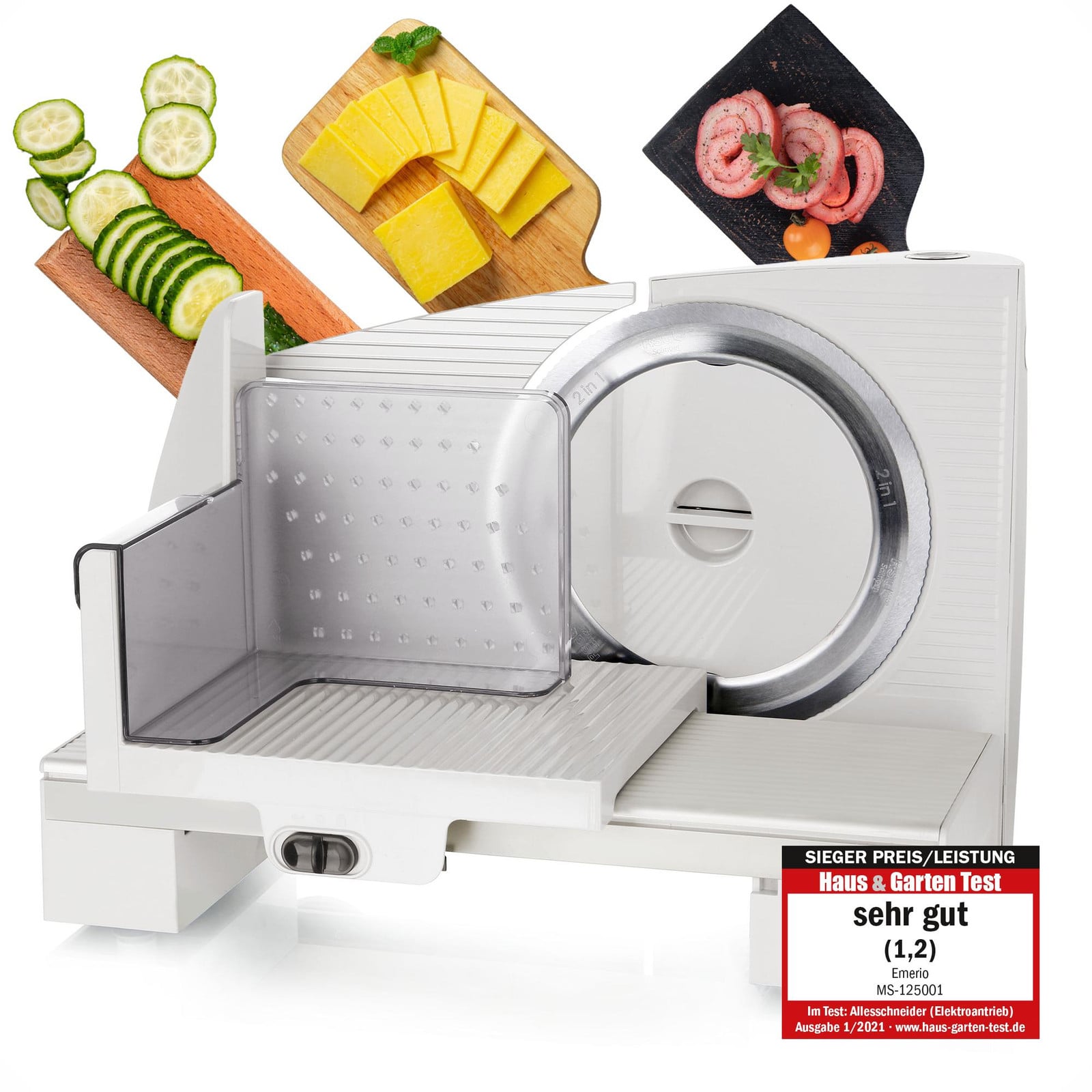 Emerio Multifunctionele Snijmachine MS-125001 – 110 W – Wit