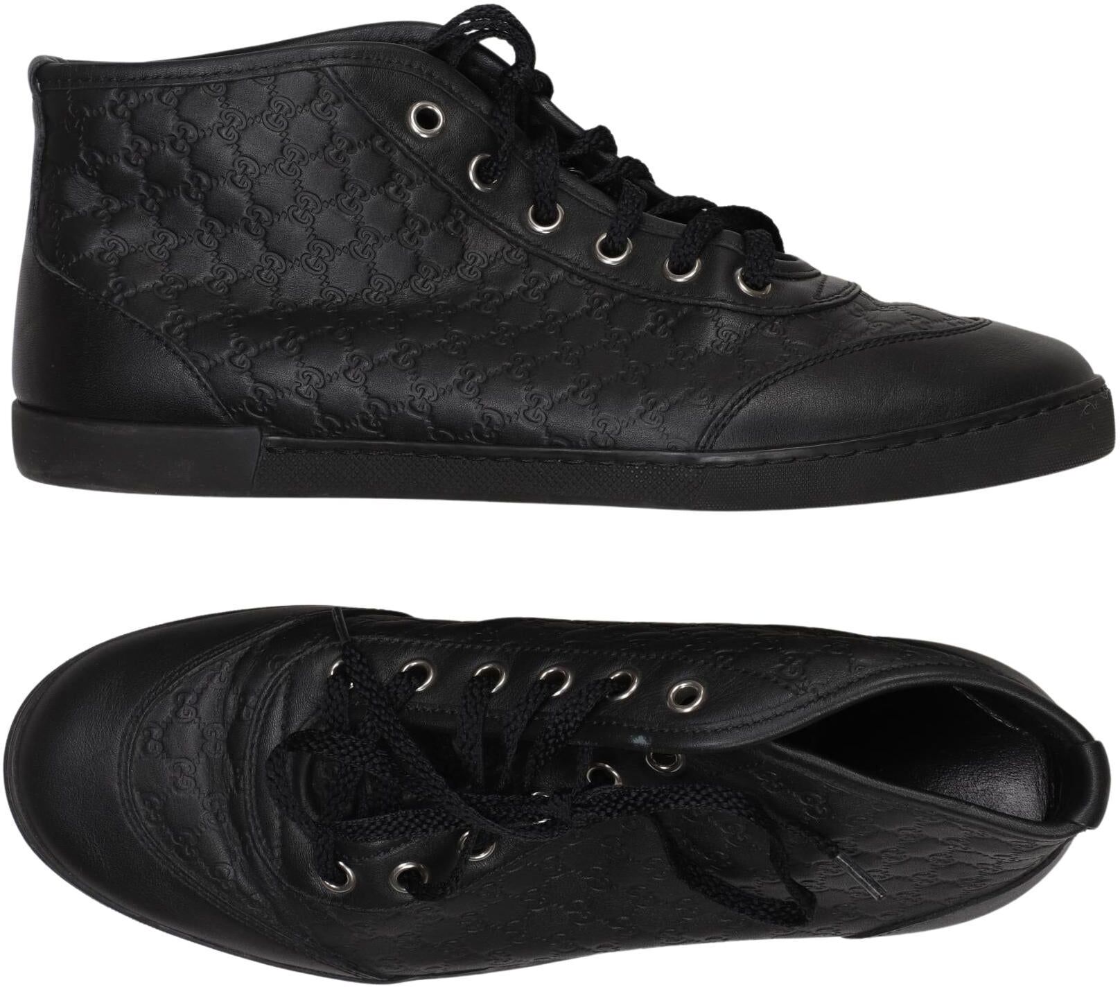 Gucci Damen Sneaker, Schwarz, Gr. EU 36.5, Leder - Second Hand