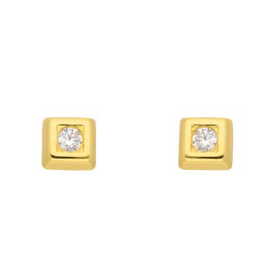 Paar Ohrhänger ADELIA´S "1 Paar 333 Gold Ohrringe / Ohrstecker mit Zirkonia", gold, Ohrringe, Damen, Damen, Gold, mit Zirkonia Goldschmuck für Damen