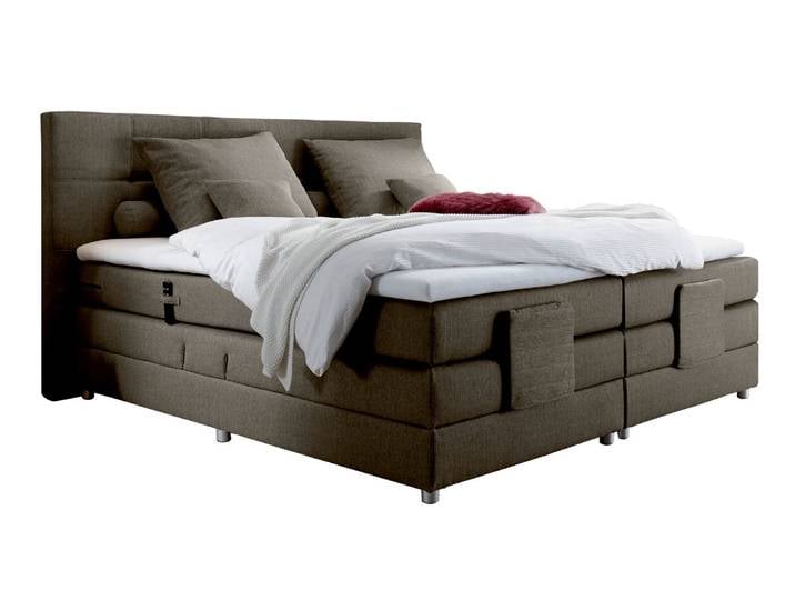 Esposa Boxspringbett MANOLO, Stone, Stoff