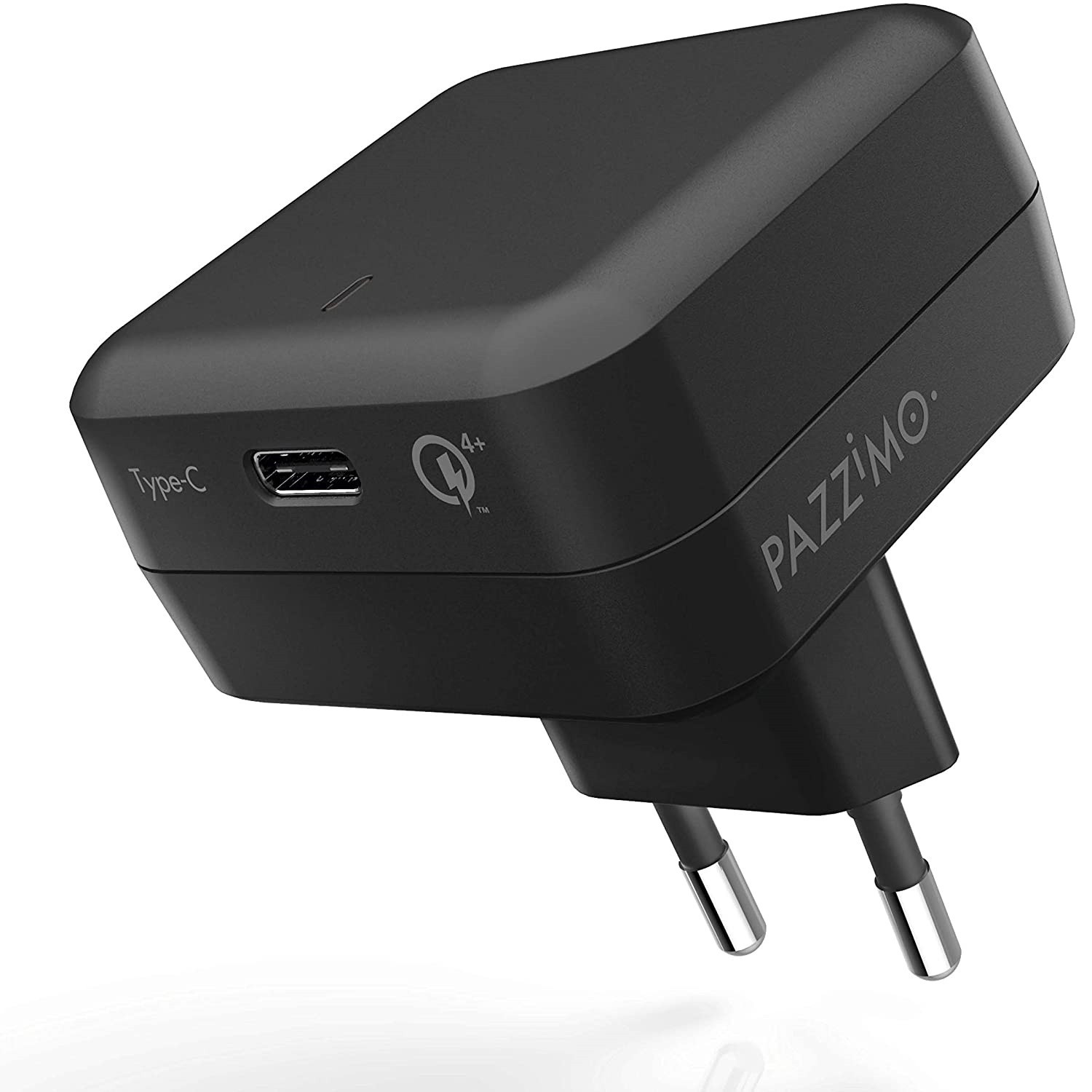 Pazzimo Qualcomm Quick Charge 4+ 27W USB-C Lader, zwart