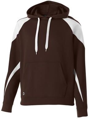 Holloway 229546 Prospect Hoodie in Brown/White size Medium   Cotton/Polyester Blend