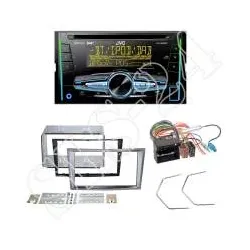 Radioeinbauset 2-DIN Opel Astra Antara Corsa Zafira + JVC KW-DB93BT Autoradio...