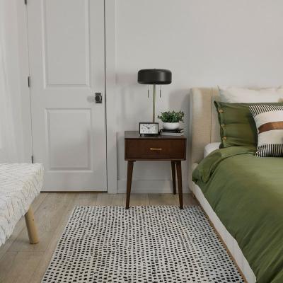 Tempaper Peppered Spots Tufted Wool Area Rug