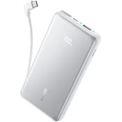 Anker Zolo (10000 mAh, 22.50 W, 74 Wh), Powerbank, Weiss