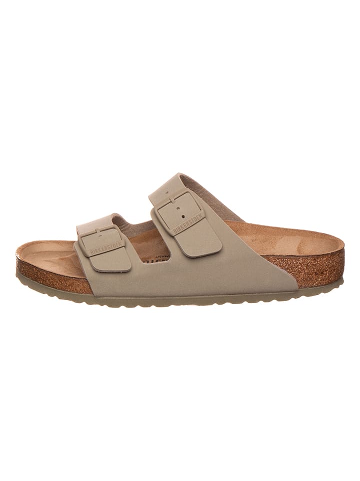 Birkenstock Pantoletten "Arizona" in Beige - Weite N - 38