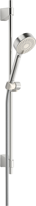 Hansabasicjet Brausestangen-Set 44780233 720 mm, Handbrause dreistrahlig, chrom, d= 18mm