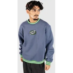 Santa Cruz Global Oval Dot Front Crew Sweater heritage blue Gr. XL