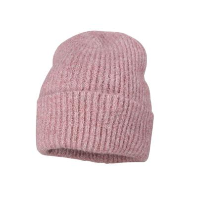 Strickmütze CAPO, Damen, rosa (rosé), Strick, Materialmix, Mützen Strickmütze, Dezente Melange-Töne, Grobstrick