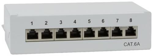 LogiLink NP0018 8 Port Patch-Panel CAT 6a 1 HE