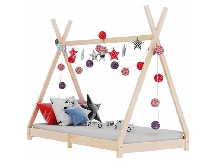 Lit Tipi Cabane pour Enfant en Bois Massif - 794ATTRAYANT