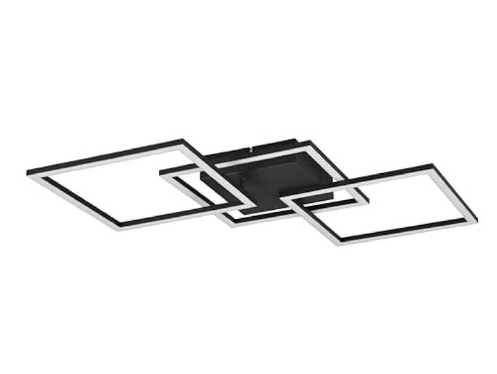 Reality LED Plafonnier Trail R64493132\, Métal Noir Mat\, avec LED 31 Watt