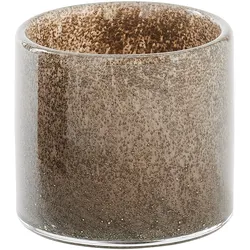 Giftcompany Linen Windlicht Glitzer Bubbles taube