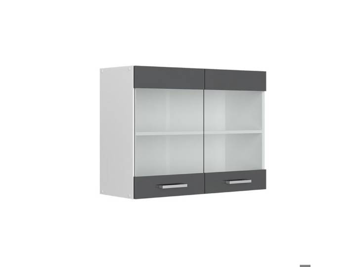 Armoire en verre R-Line 80cm Anthracite Haute brillance/Blanc Vicco 29270