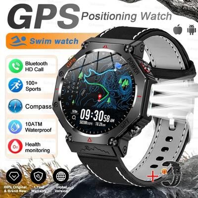 Uplift Treasures T Rex 3 Ultra Military GPS Smartwatch AMOLED starlight Leather gps Swimming Watch