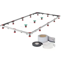 Mepa Duschwannen-Set Montagerahmen SF XL 2S für Stahl-Duschwannen, 182133 182133