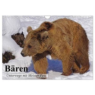 Bären. Unterwegs mit Meister Petz (Wandkalender 2027 DIN A4 quer), CALVENDO Monatskalender