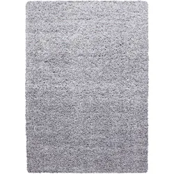 HOCHFLORTEPPICH RHEIN, einfarbig, aus Polypropylen, Hellgrau, 100 x 200 cm