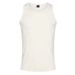 JBS Wool Singlet Crème Wolle Small Herren