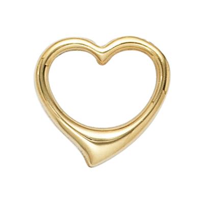 Herzanhänger JOBO "Anhänger Schwingherz", gelb (gelbgold 585), Schmuckanhänger, Damen, Gelbgold 585, 585 Gold