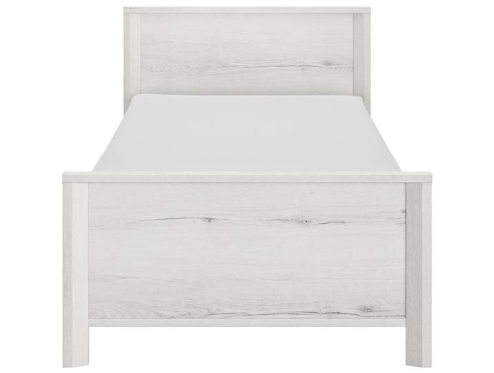 Bett Lugo Eiche Struktur Holzwerkstoff 90 x 200 cm - Bett