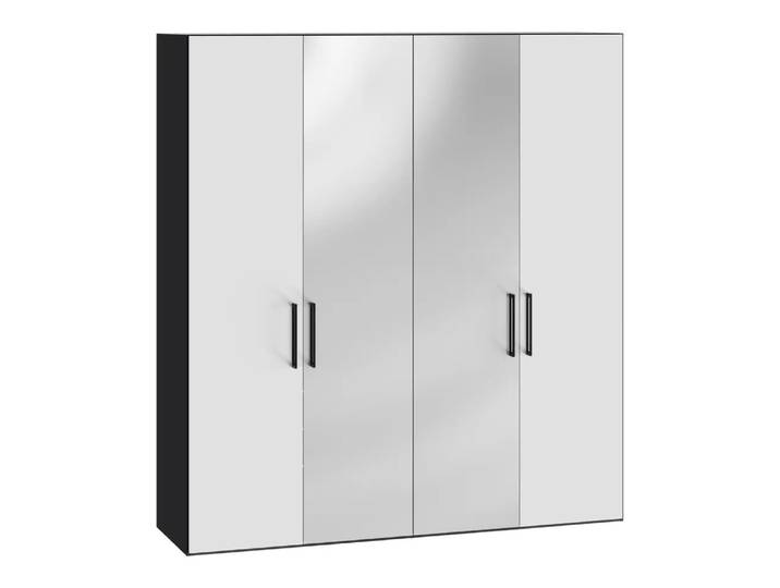 Drehtürenschrank Atlantis, Byyu, spiegel/premiumweiss