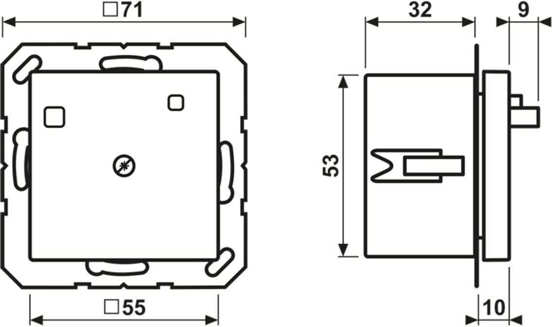 Jung FI-Schutzschalter 16A 250V 30mA A 5530 FIB WW (A5530FIBWW)