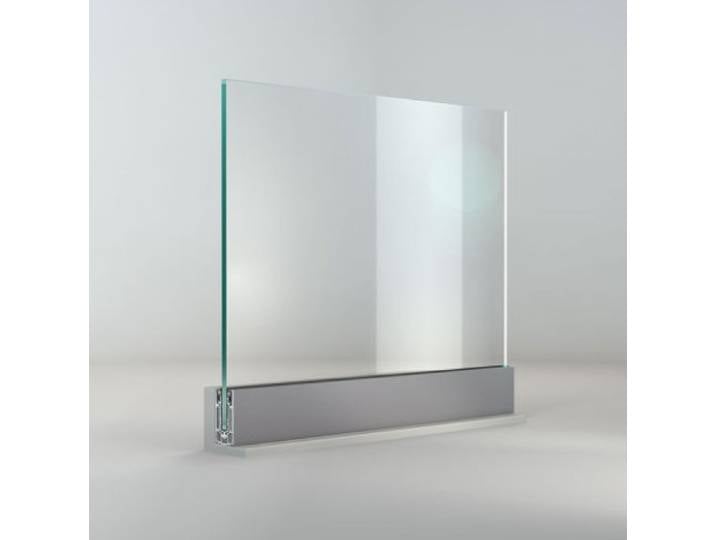 Conception personnalisable de garde-corps en verre pour intérieur, garde-corps en verre et aluminium fait main, canal de garde-corps en verre