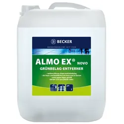 Almo-Ex Novo Steinreiniger und Grünbelagentferner 10 L beseitigt Beläge an sämtlichen abwaschbaren Oberflächen
