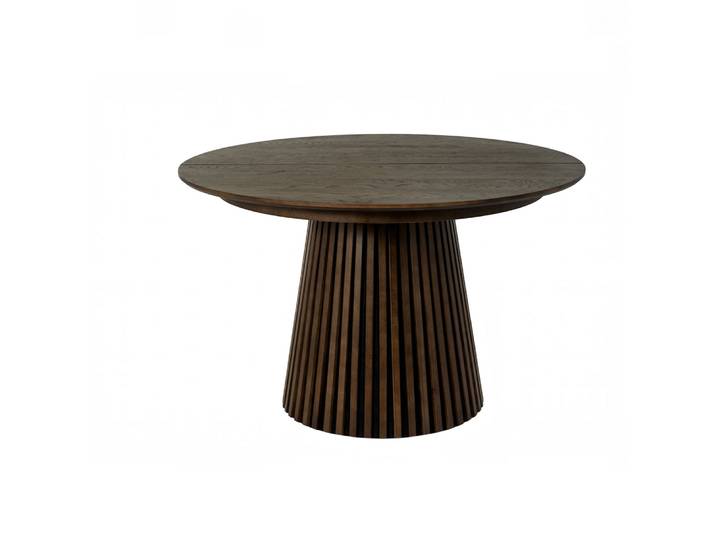 Table repas D120 avec 3 allonges placage Chêne Foncé