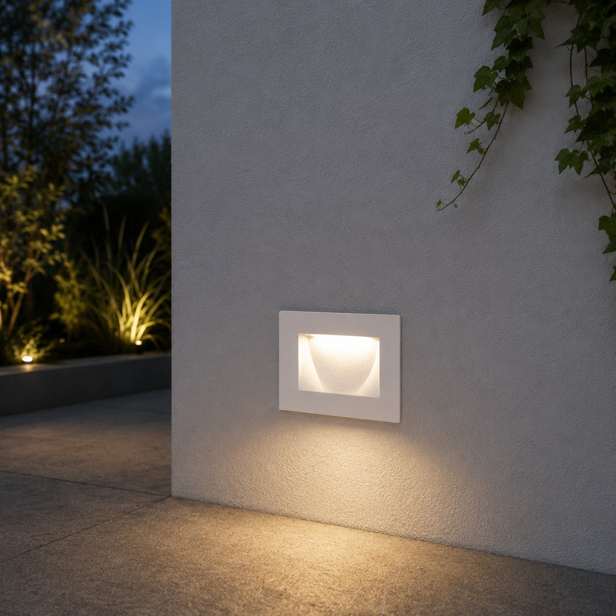 Lyora Inbouwlamp Krypton wit vierkant 11 cm