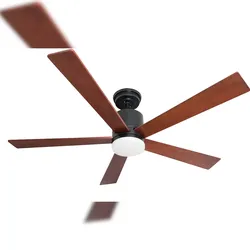 Pepeo DC Deckenventilator Tibu Schwarz 132 mit LED 132