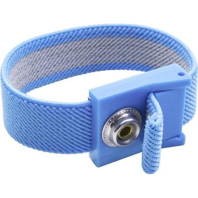 Quadrios ESD-Handgelenkband Blau Druckknopf 10mm