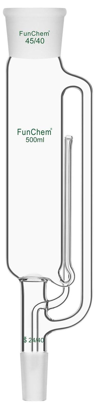 Soxhlet Extractor van dikwandig borosilicaatglas