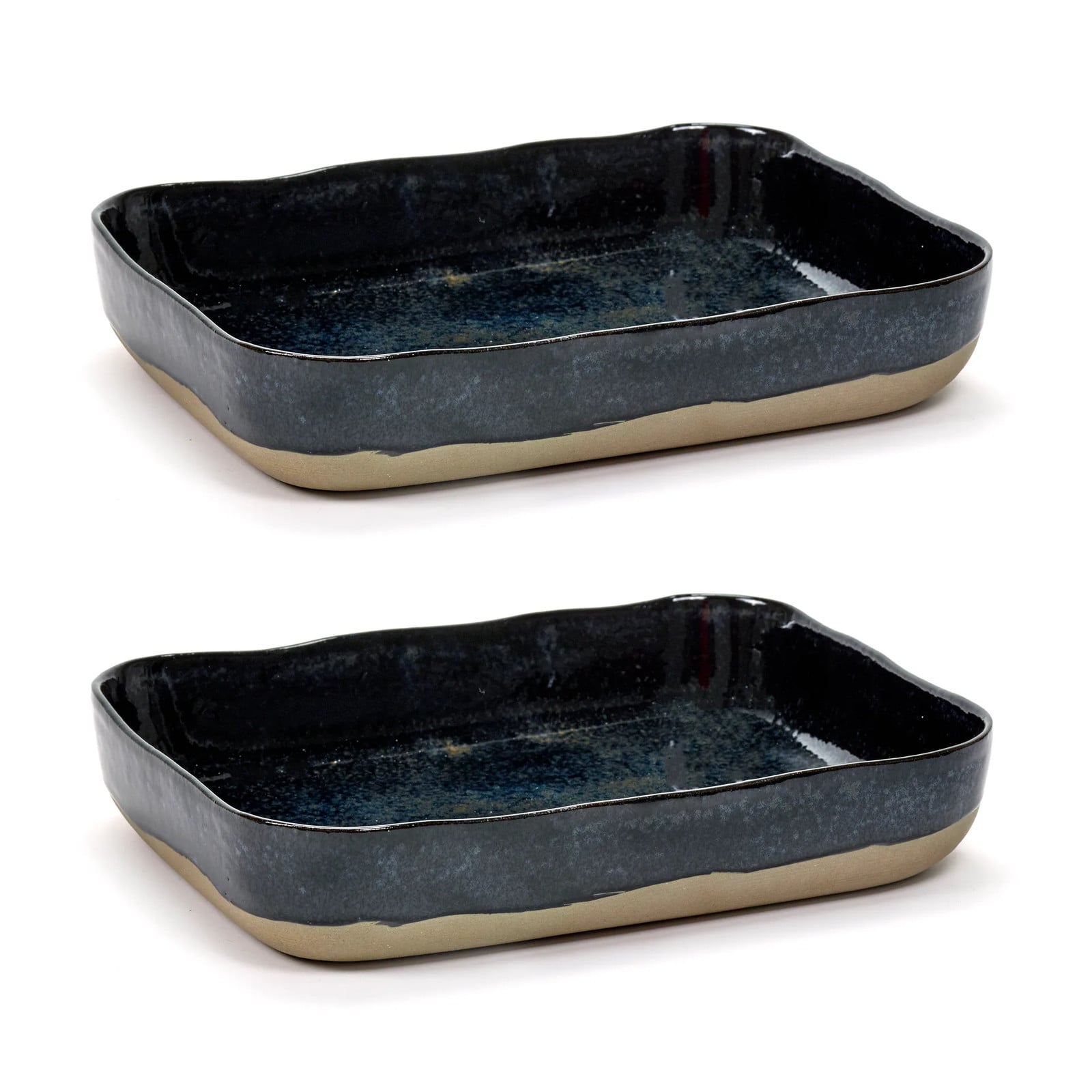 Serax La Nouvelle Table ovenschaal No10 2-pack donkerblauw 22 x 30 cm