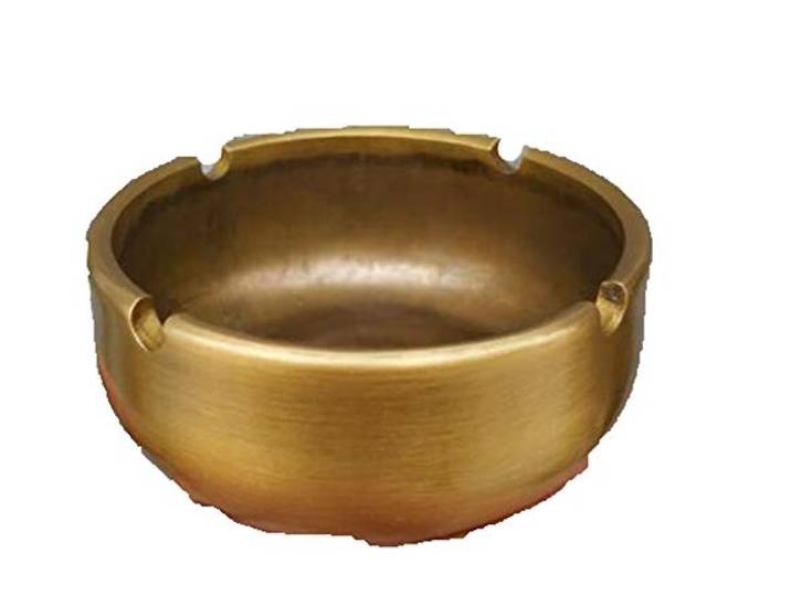 Liangliang988 Aschenbecher, Antik-Bronze-Antik-Optik, massives Messing, Retro-Dekoration, alte Gegenstände