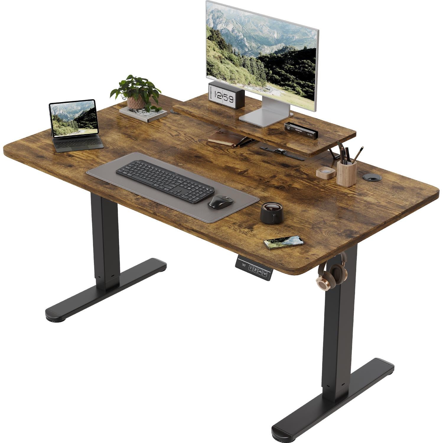 Selius Elektrisch In Hoogte Verstelbaar Bureau - Breedte: 140 cm, Diepte: 60 cm