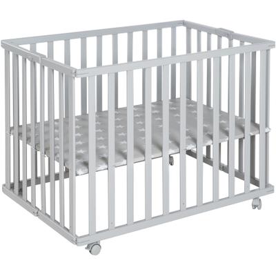 Laufgitter ROBA "Taupe, 74x100 cm", Baby, grau (taupe), Laufställe Laufgitter, mit Folienboden
