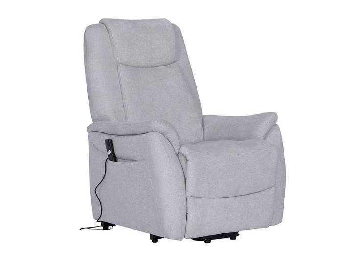 Relaxsessel BALIO Stoff hellgrau