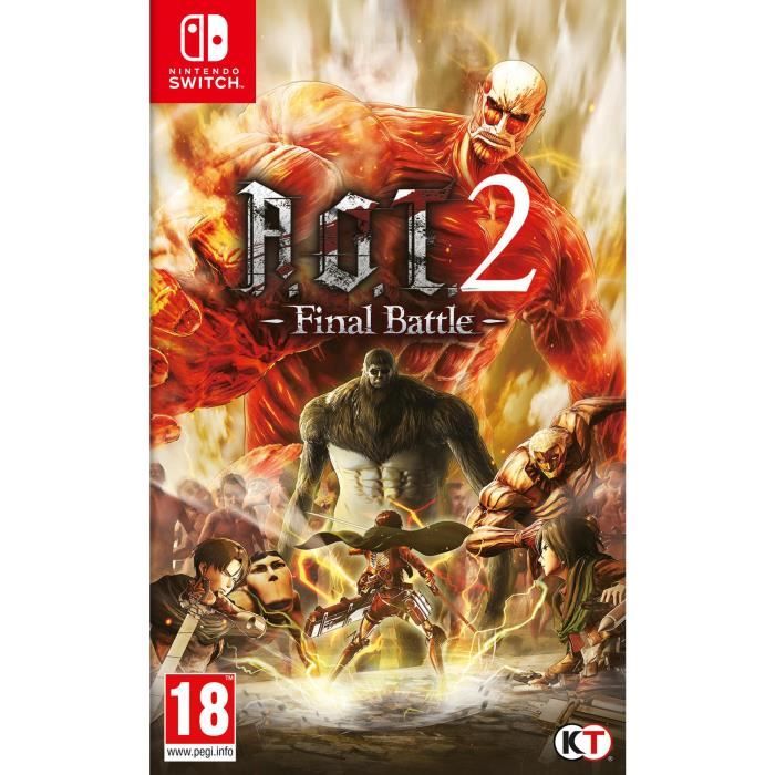 Koei Tecmo Games Attack on Titan 2 : Final Battle, Nintendo Switch, Multiplayer-Modus, M (Reif), Physische Medien