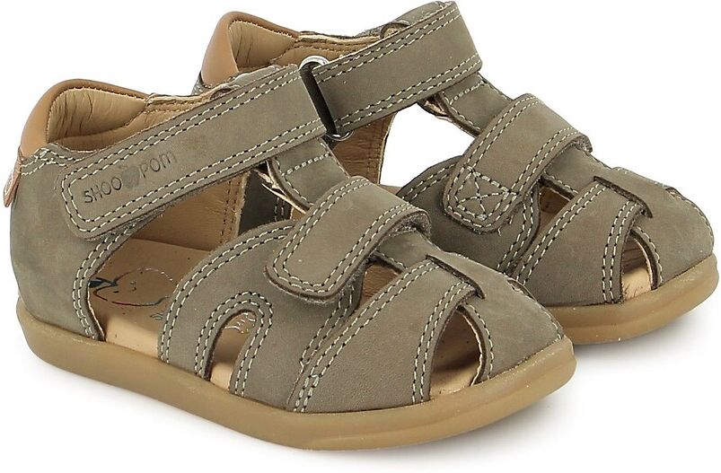 SHOO POM Sandales fermées en cuir PIKA à scratch
