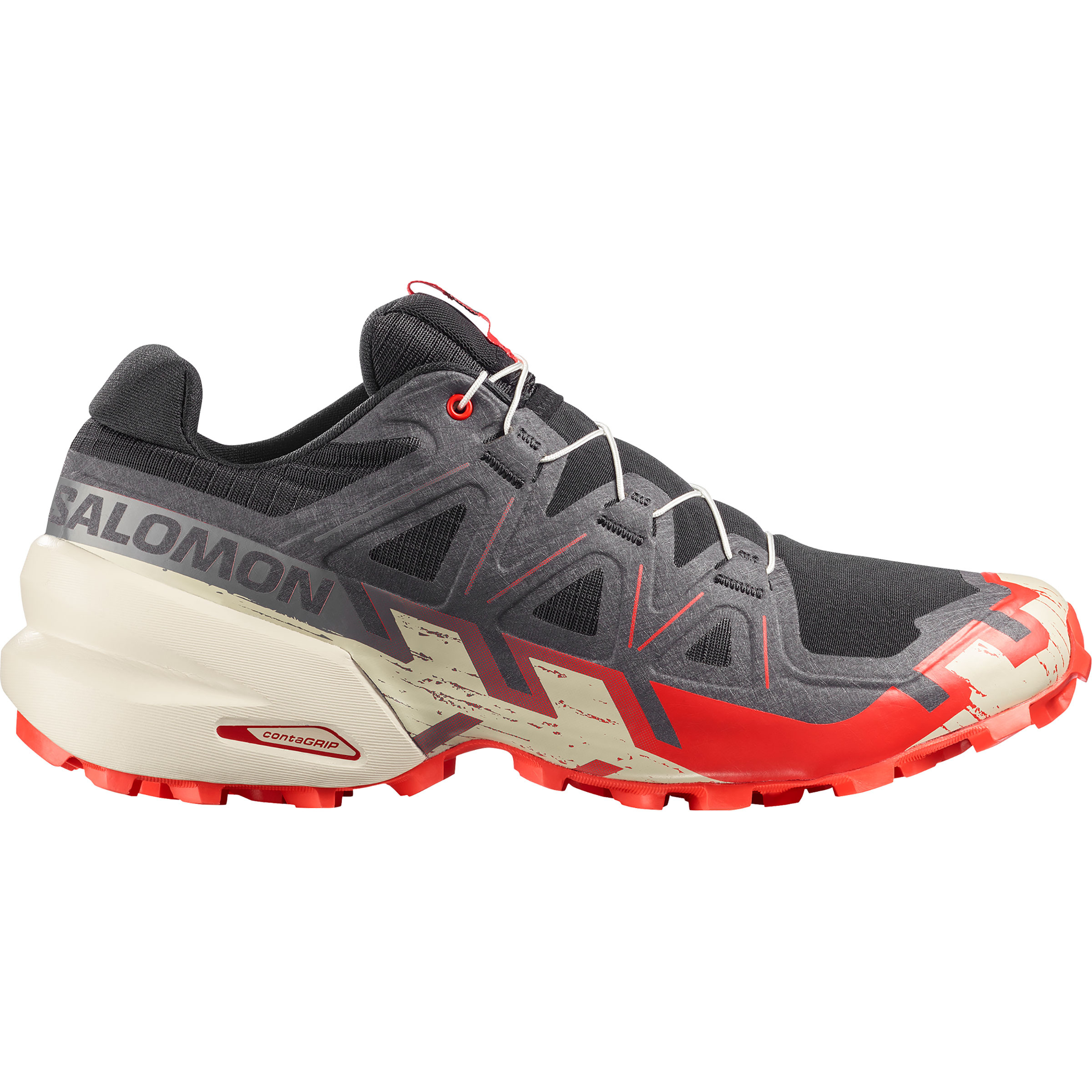 Salomon Speedcross 6 Herren Trailrunningschuhe grau Größe 43 Trailrunning Schnell trocknend
