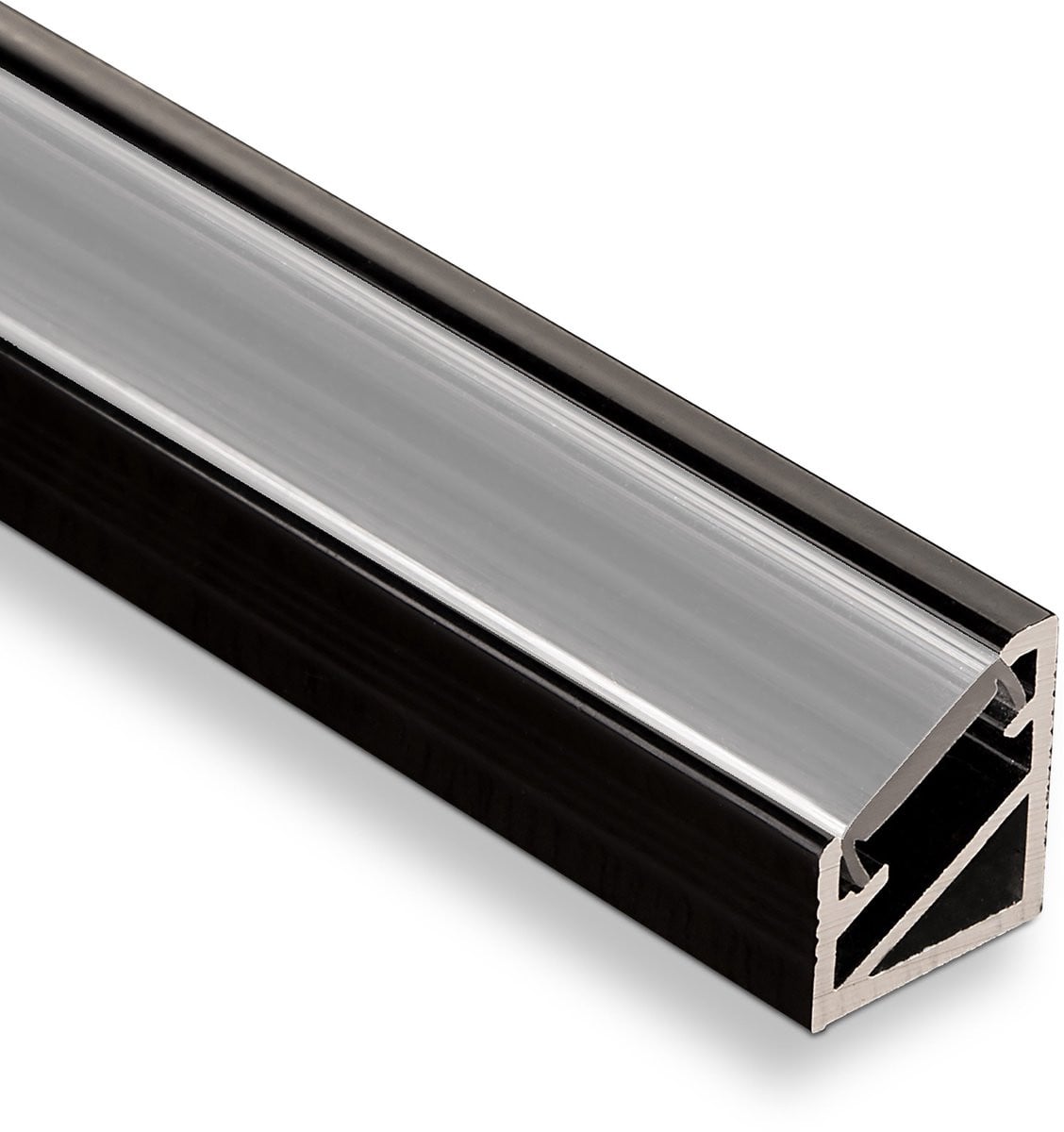 SOTECH 10 stuks LED Hoekprofiel-66 zwart/opaal 2m voor LED strips