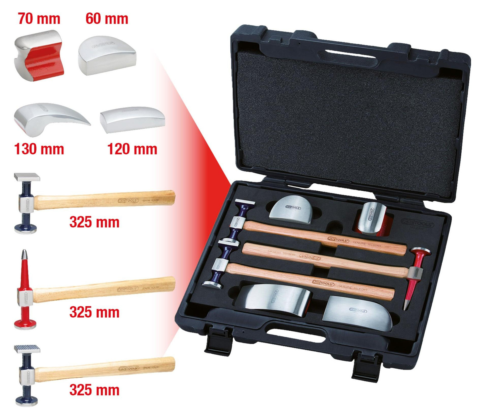 KS Tools 140.2100 7-delige gereedschapset, 7,5 kg