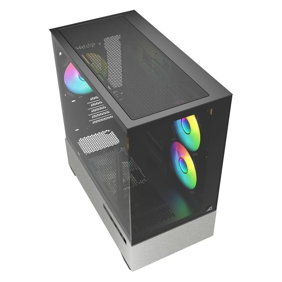 Sharkoon MK7 ARGB Black (schwarz, Tempered Glass) (mATX, Mini-ITX) (4044951044313)