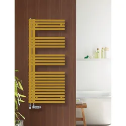 Zehnder Design-Heizkörper Forma Asym, rechts, Beach Gold, 1441x60x496 mm, Wärmeleistung geprüft nach EN 442, CE-geprüft