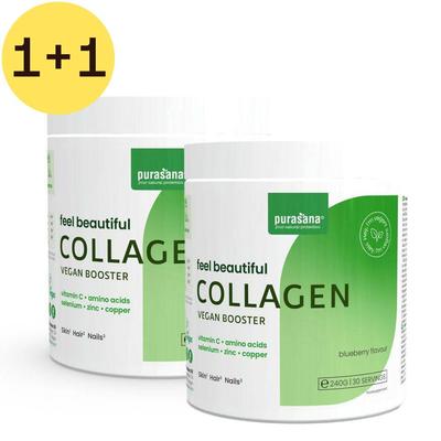 Purasana Feel Beautiful Collagen Vegan Booster x2 2x240 g Pulver