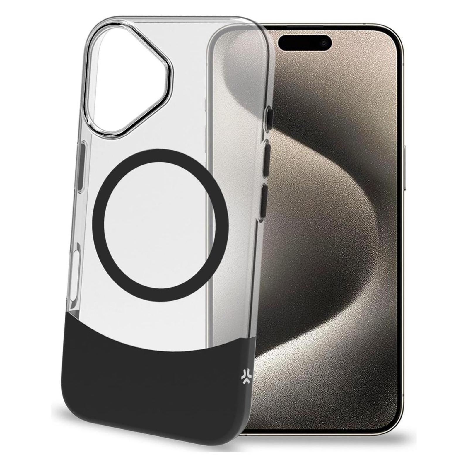 Celly MagDual Hülle für iPhone 16 (Apple iPhone 16) (MAGDUAL1078BK)